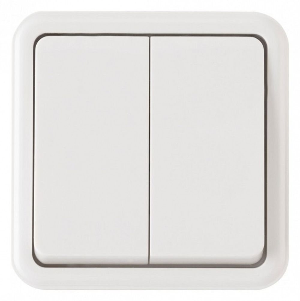 Выключатель проходной двухклавишный Arte Milano 310 310.32-2.white