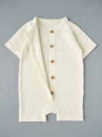 Песочник вязаный из хлопка, Крем