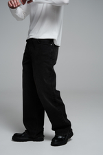 Джинсы широкие | black