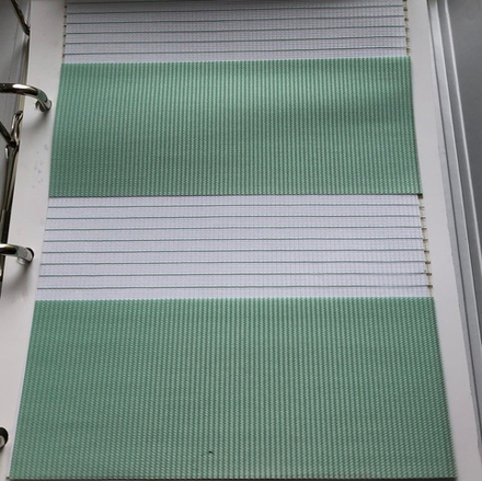 Рулонная штора День-Ночь Стандарт, ткань Basic DN-41041 бирюза