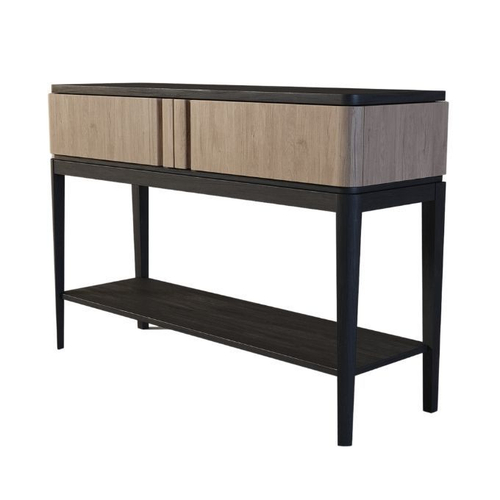 Консоль Иконс (беленый дуб/черный)