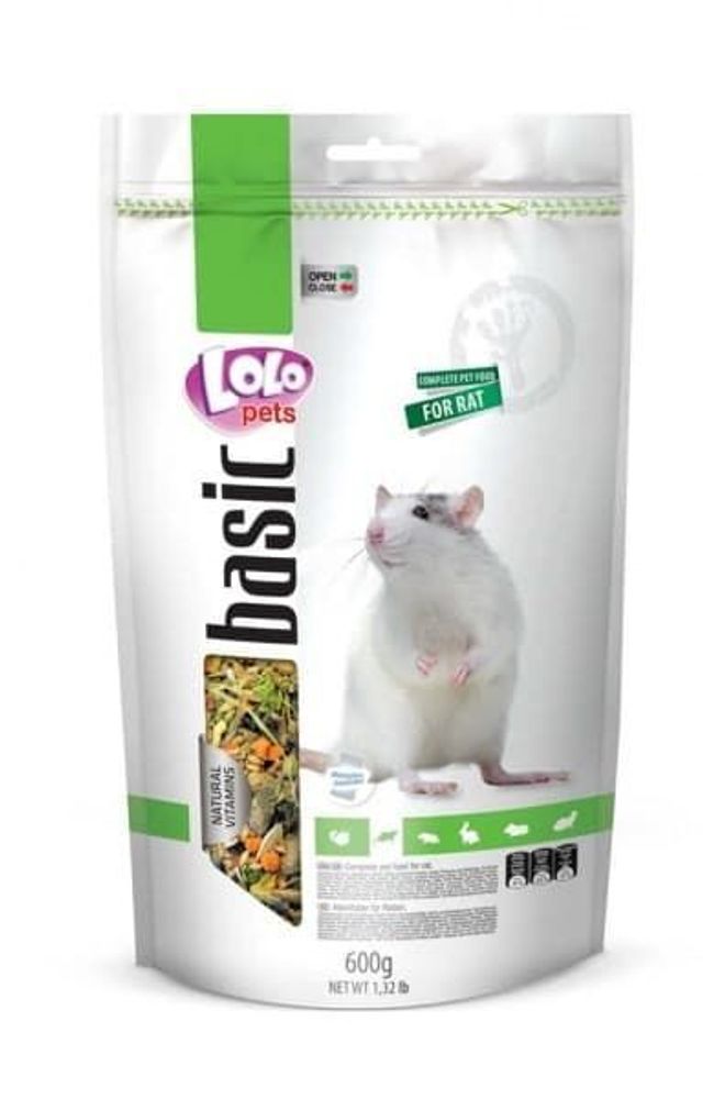 LoLo PETS Корм для декоративных крыс полнорационный. Дойпак 8 шт/кор