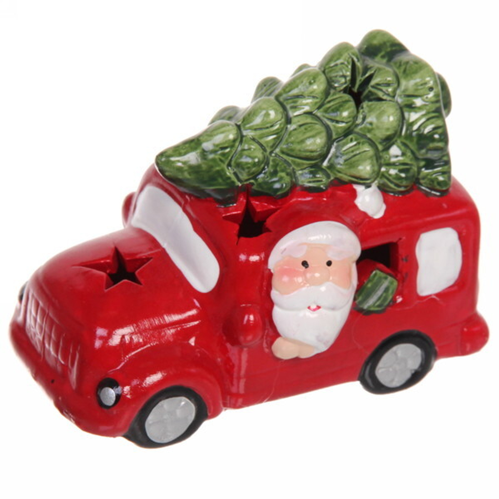 Фигурка с подсветкой Miracle «Новогодний автомобиль» 7*9 см