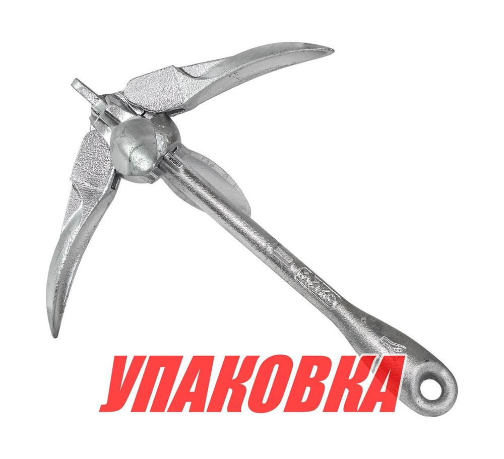 Якорь кошка 3,2 кг, складной, Marine Rocket (упаковка из 4 шт.)