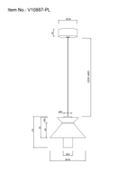 Светильник подвесной светодиодный Moderli V10887-PL Ori