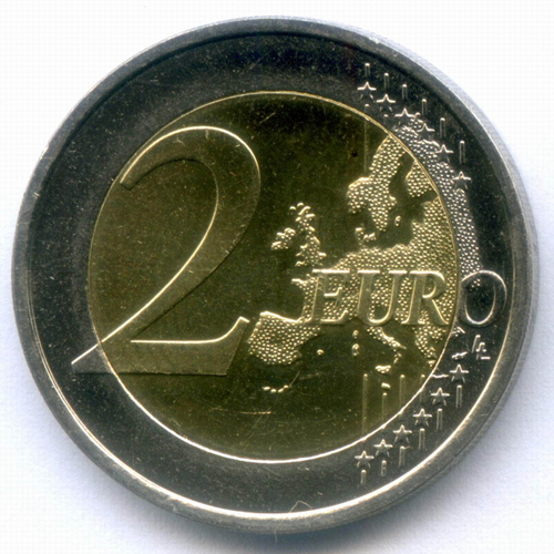 2 евро 2013 год. Финляндия. 150 лет Парламенту. Биметалл AUNC