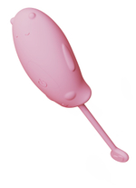 Розовое силиконовое виброяйцо с пультом ДУ (Цвет: розовый)