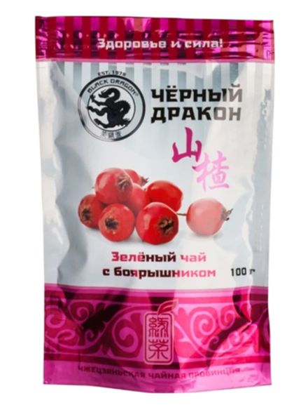 Чай зеленый Black dragon с боярышником 100 г