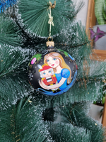 Шар стеклянный "Щелкунчик" ручная роспись