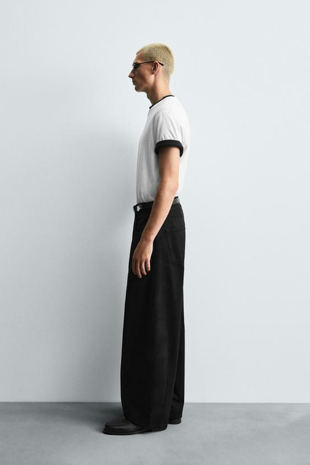 ZARA ДЖИНСЫ BALLOON FIT, ЧЕРНЫЙ