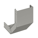 Угол вертикальный внутренний 90 градусов 500x100, стеклопластик