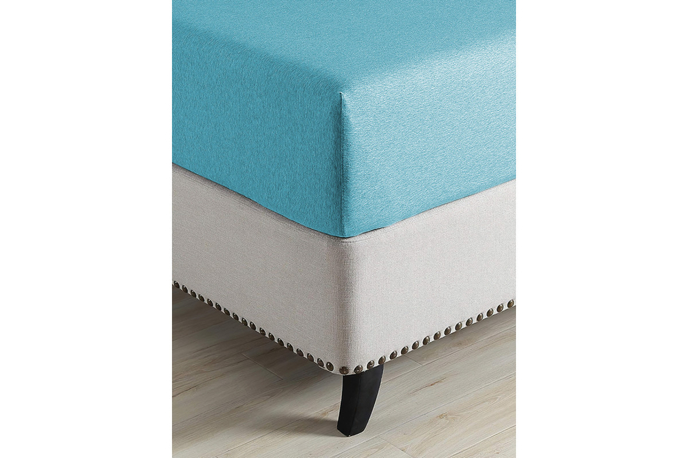 Простынь GoodNight Трикотаж 140х200х20 Бирюза на резинке