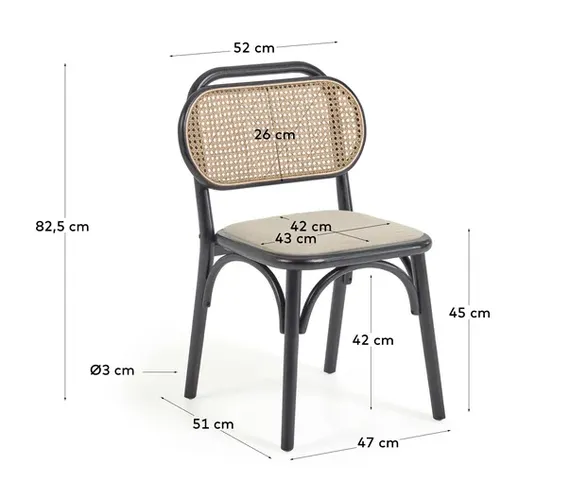 Стул Doriane черный