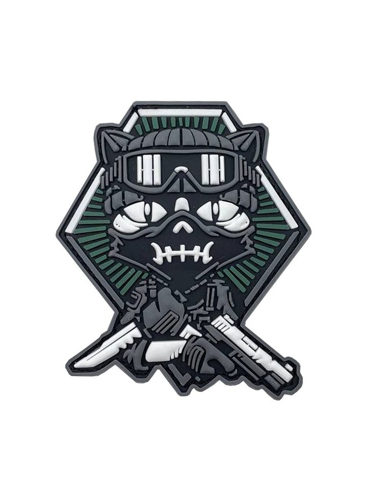 Патч ПВХ Котик спецназ пистолет+нож