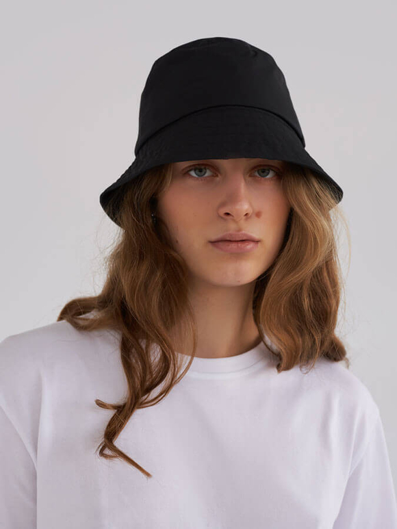 Черная панама из мембраны