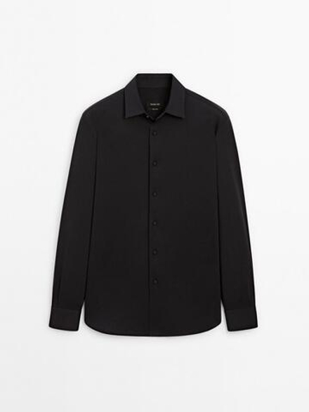 Massimo Dutti Рубашка из 100% хлопка, темно-серый