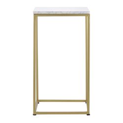 Набор из 2-х столиков Mayen Gold, белые/золотистые