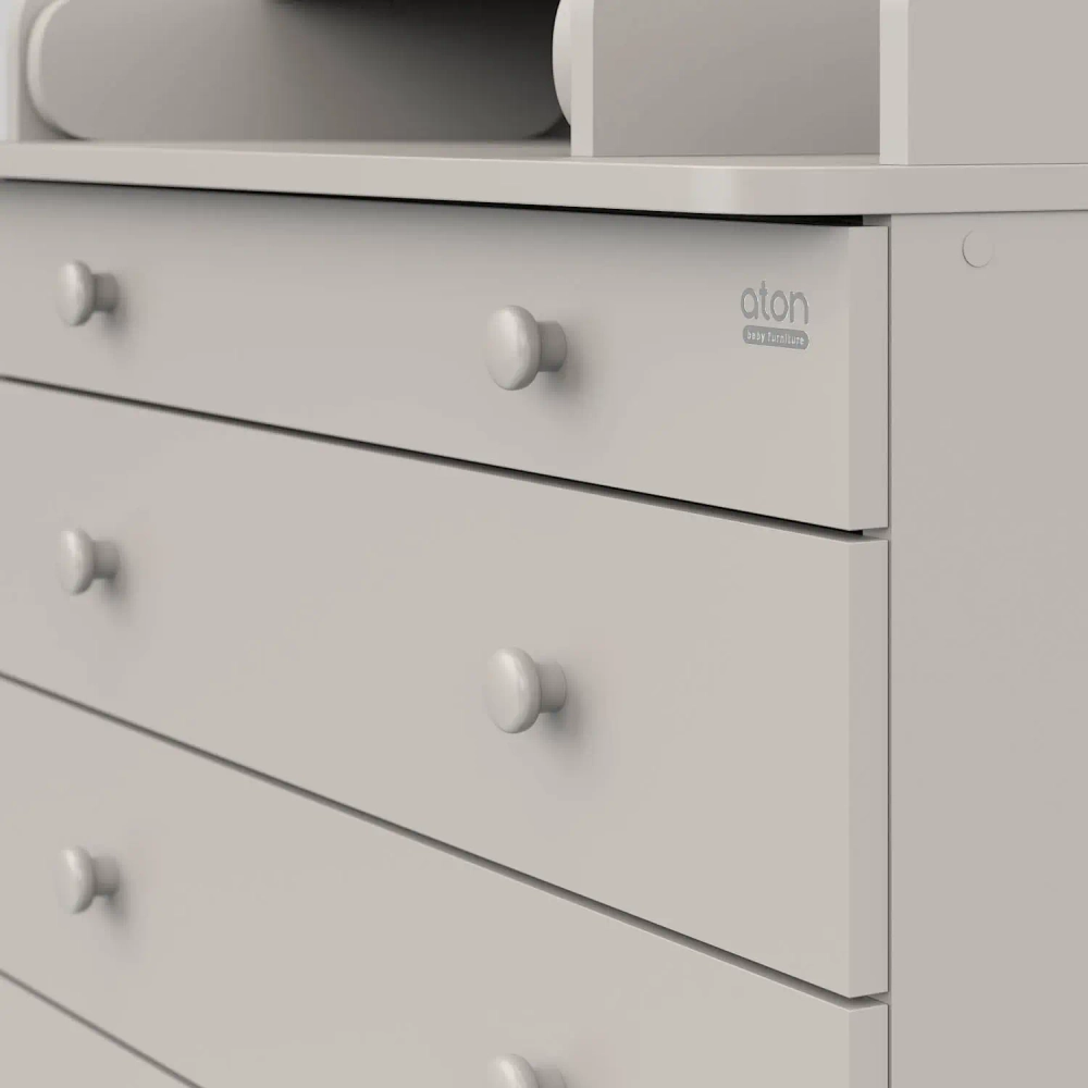 Комод Атон LEO ЛДСП 800/5 с органайзером кашемир