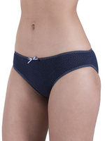 Хлопковые слипы с принтом горошек (Размер: L) (Цвет: темно-серый)