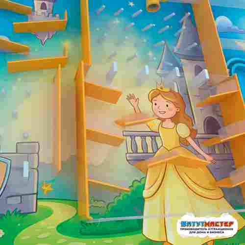 Пневмолабиринт для детской игровой комнаты «Лунное Королевство», 3×0,5×1,8 м