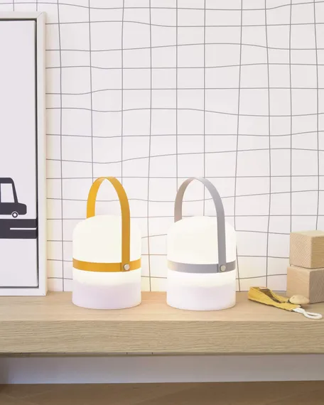 Переносная настольная лампа Ridley светло-серая