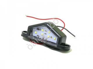 Подсветка номерного знака Белая 6 LED 12-30v 76мм Черная а061адс