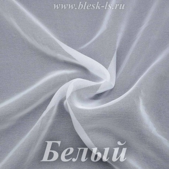Шифон 36гр/м2 - Белый, опт от 10 м