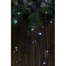 Садовая гирлянда ЭРА ERASF22-29 Бахрома на солнечной батарее холодный свет 2.4*0.5 м | Садовые декоративные светильники