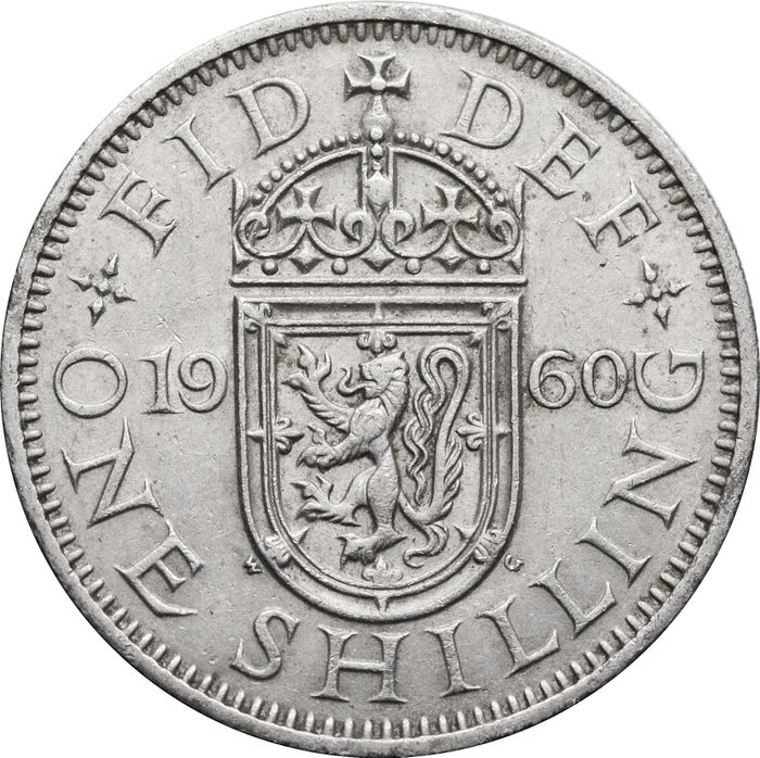1 шиллинг 1960 Великобритания (Шотландский герб)