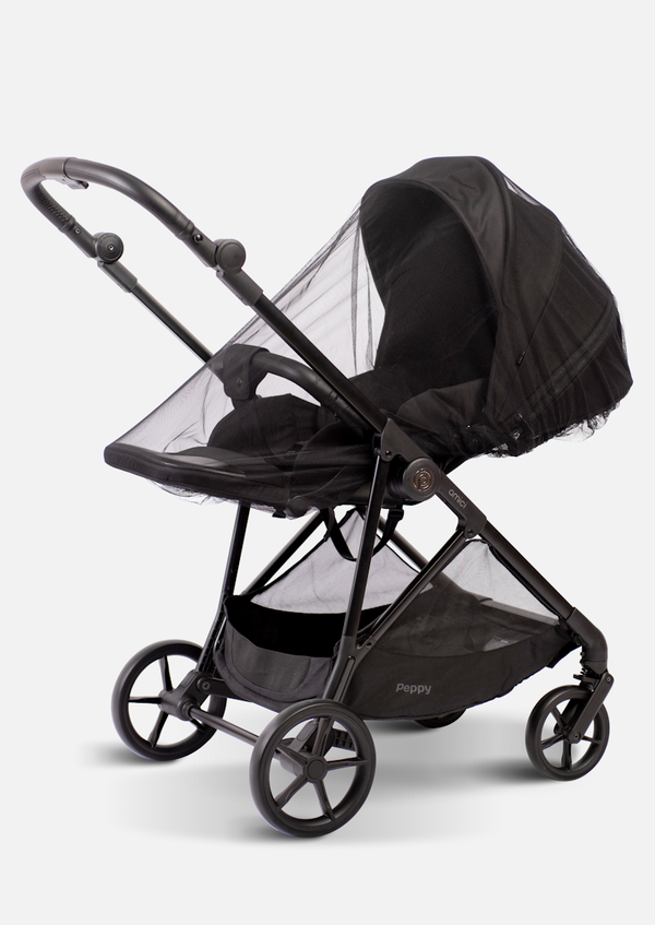 Peppy Коляска прогулочная Amici (Black) рама Black