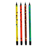 Карандаш простой, чернографитный, Basir, деревянный, с ластиком, цветной корпус, 144 шт