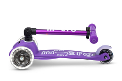 Самокат Mini Micro Deluxe складной LED сиреневый