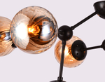 Потолочная люстра TR9018/9 DCF/TI темный кофе/янтарь E14 max 40W D830*440