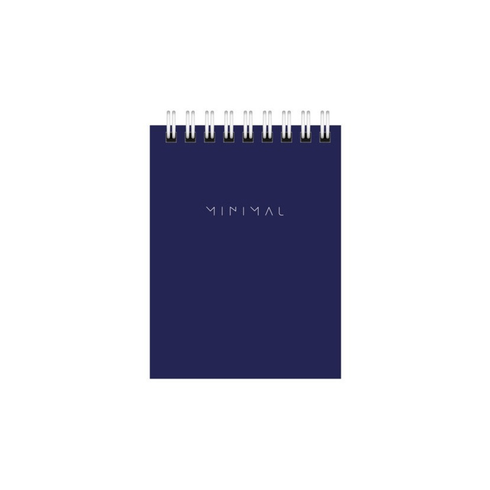 Блокнот МАЛЫЙ ФОРМАТ А7 75х105 мм, 40 л., гребень, картон, клетка, BRAUBERG "Minimal Classic"