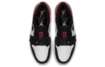 Jordan Air Jordan 1 Low “Black Toe” black toe non-slip wear-resistant lightweight low-cut retro basketball shoes for men and women with the same style black, red and white