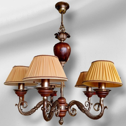 Люстра с завитками 68 см