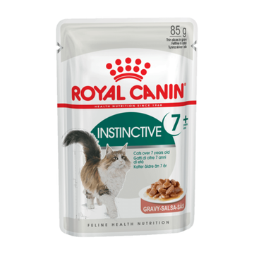 Пауч для кошек, Royal Canin Instinctive +7, помогающий поддерживать жизненные силы кошек старше 7 лет (в соусе)