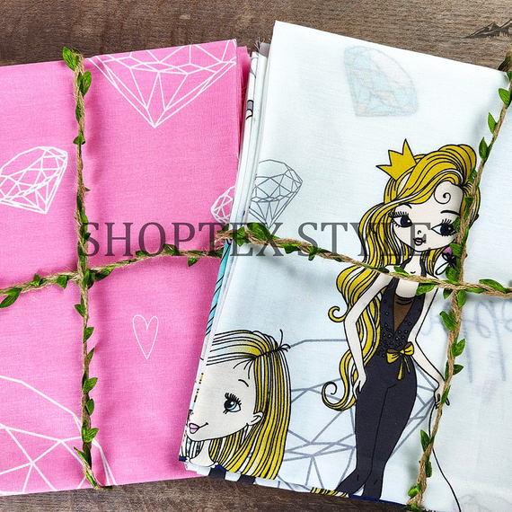 Поплин &quot;Модницы&quot; | ш.220 см | 115 г/м² | хлопок-100%