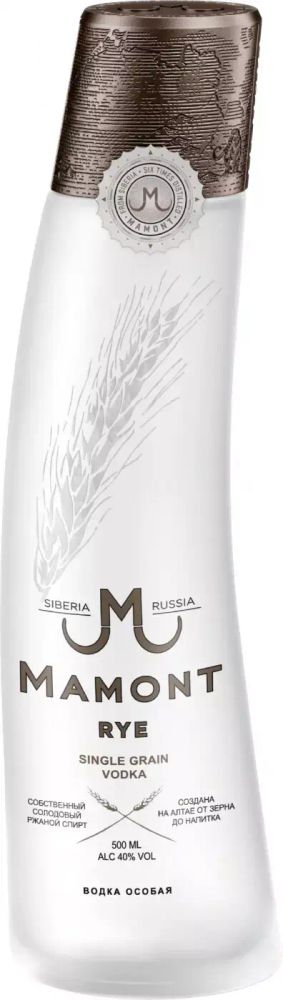Водка Мамонт Ржаная