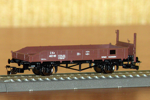 2-осная Платформа г.п.20т с торм. пл, СЖД, (III Эп.)