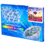 Алмазная мозаика Alingar, на подрамнике, с полным заполнением, (глянц) дизайн рамка, 30х40 см, 20 цветов, "Парад воздущных шаров"