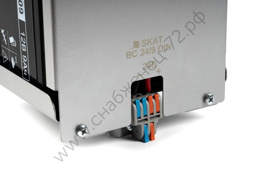SKAT BC 24/9 DIN блок батарейный, 24В, емкость 9Ач, 2 АКБх9Ач