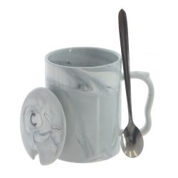 GAEM Набор из 2-х кружек с крышкой и ложкой, 400 мл, L11,5 W8,5 H10,5 см