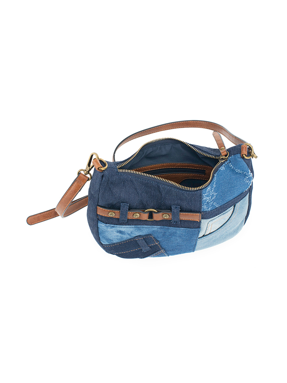 25036/43 Сумка жен., иск.кожа + текстиль