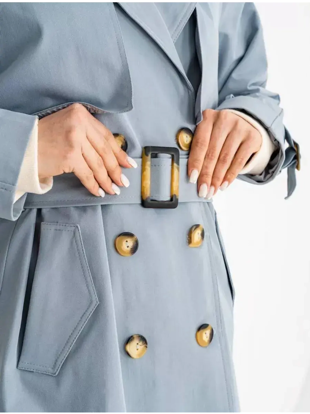 Тренч длинный оверсайз плащ