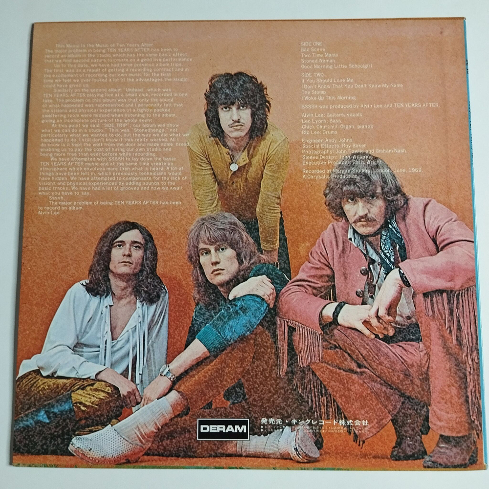 Винтажная виниловая пластинка LP Ten Years After Ssssh (Japan 1980) (No Obi)