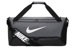 Nike Brasilia Polyester Handbag, Shoulder Bag, Crossbody Bag, Travel Bag, Gym Bag Regular Unisex Black/Gray