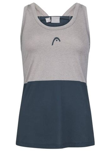 Топ теннисный Head Padel Tech Tank Top - grey/navy
