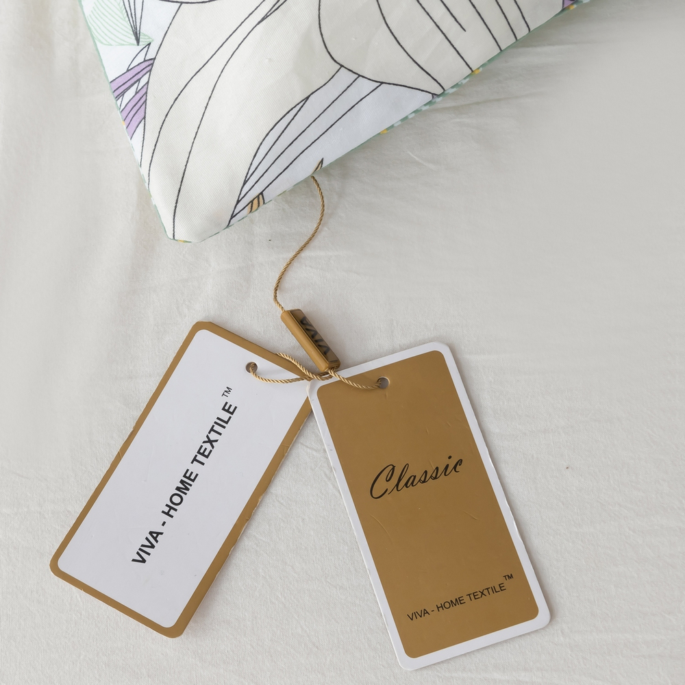 Комплект постельного белья Делюкс Сатин 100% хлопок на резинке LR602