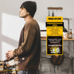 Американский ретро свитер мужской варёный с круглым воротом